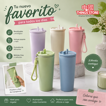 Vaso liso metálico de 710ml