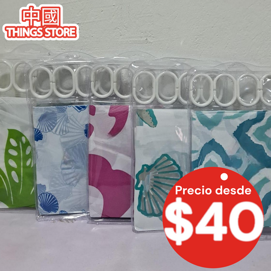 Cortina de baño con diseño 180cm x 180cm
