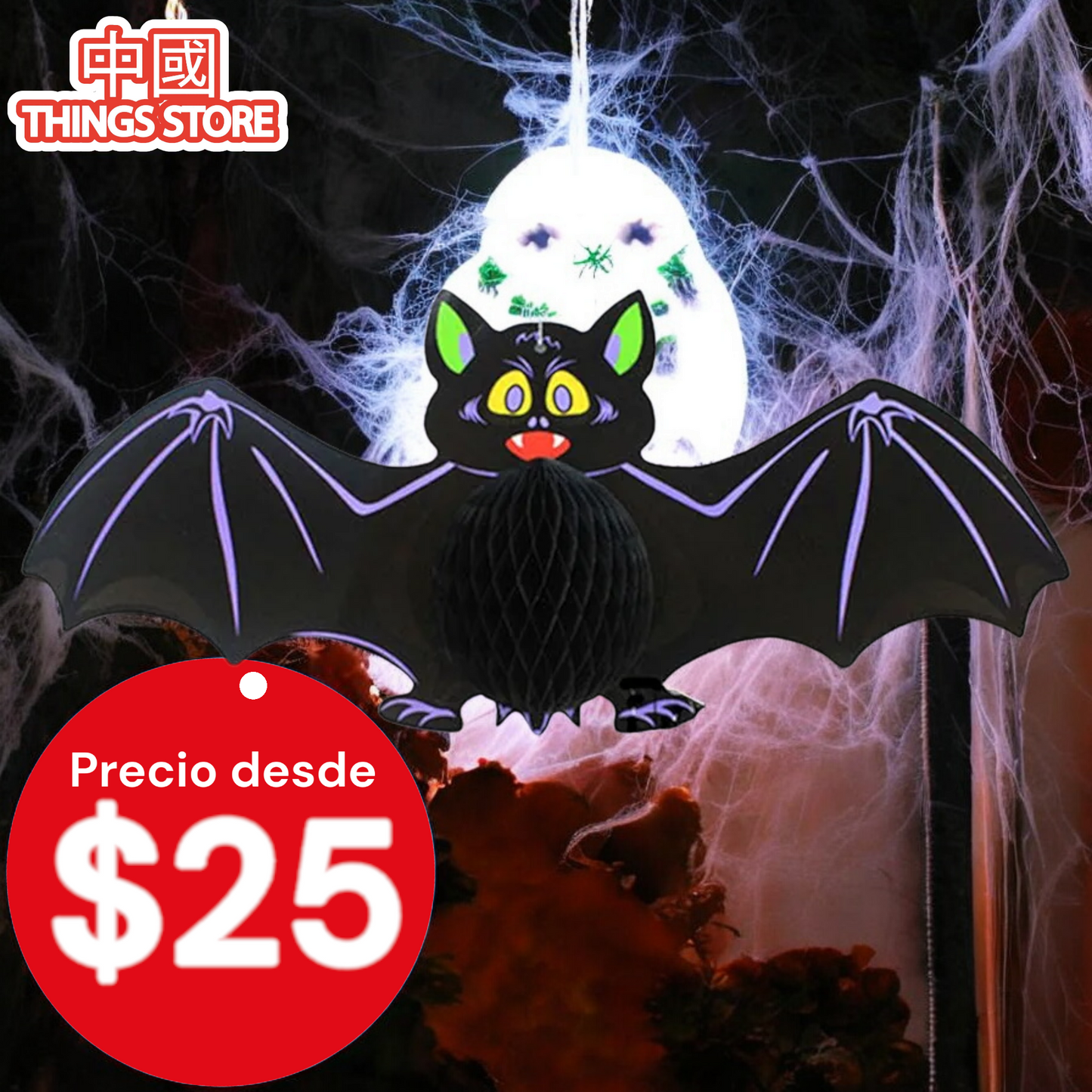Murcielago decorativo de Halloween