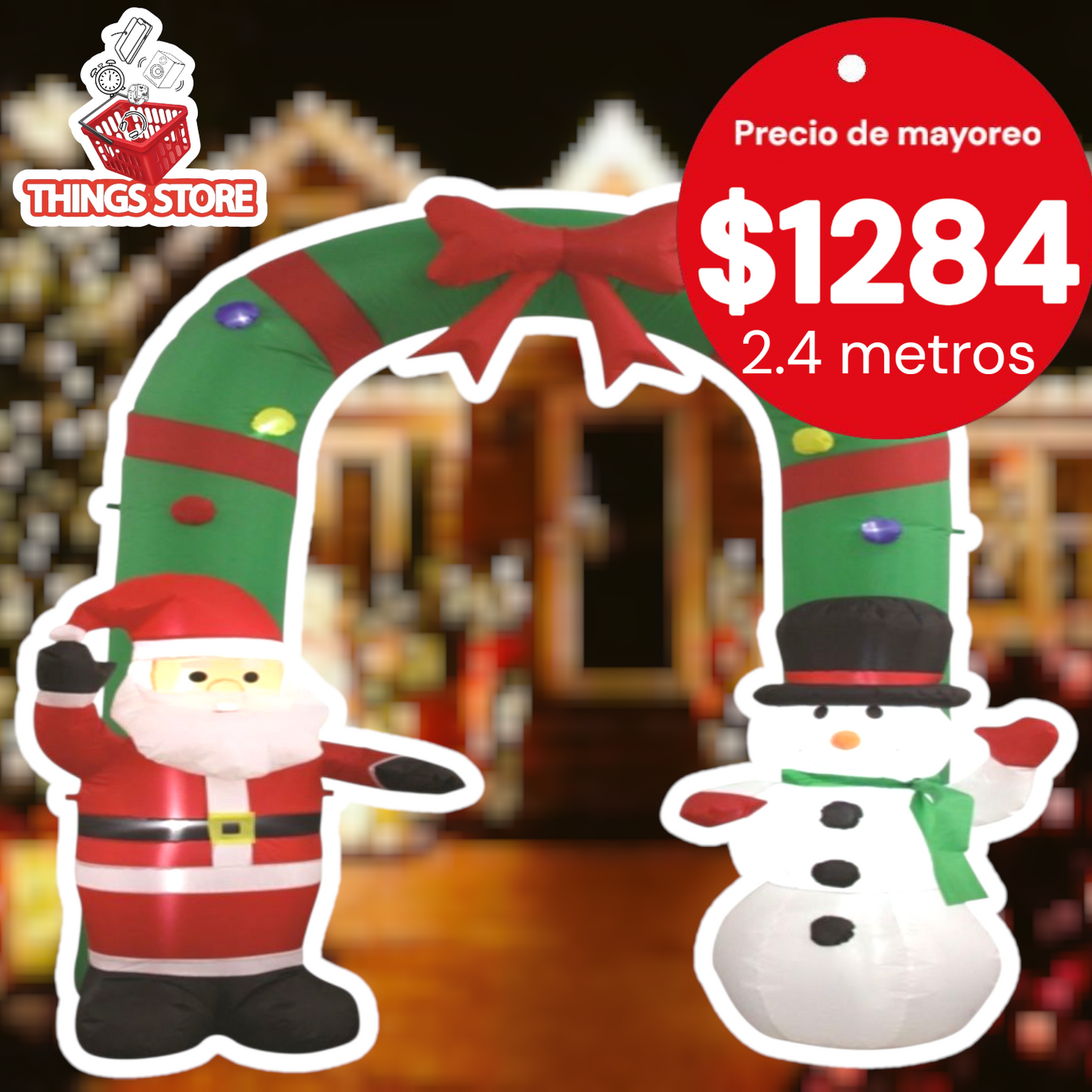 Arco navideño inflable