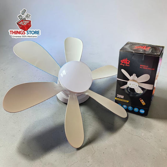 Foco ventilador con aspas