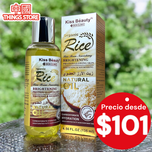 Serum de arroz para el rostro