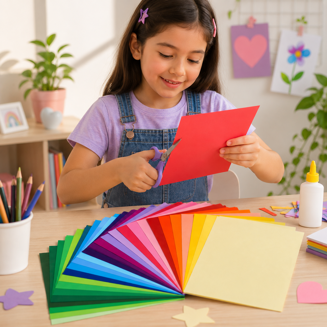 Paquete de 100 hojas de colores 🎨