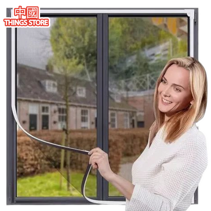 Cortina mosquitero para ventana 1.8 × 1.5 metros