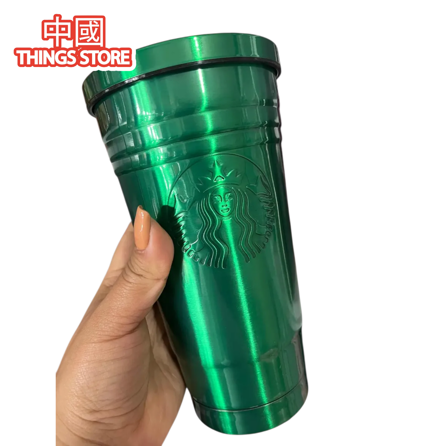 Vaso Starbucks metálico