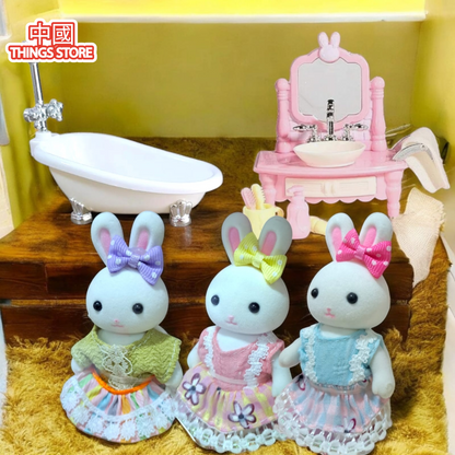 Juguetes set de baño conejo