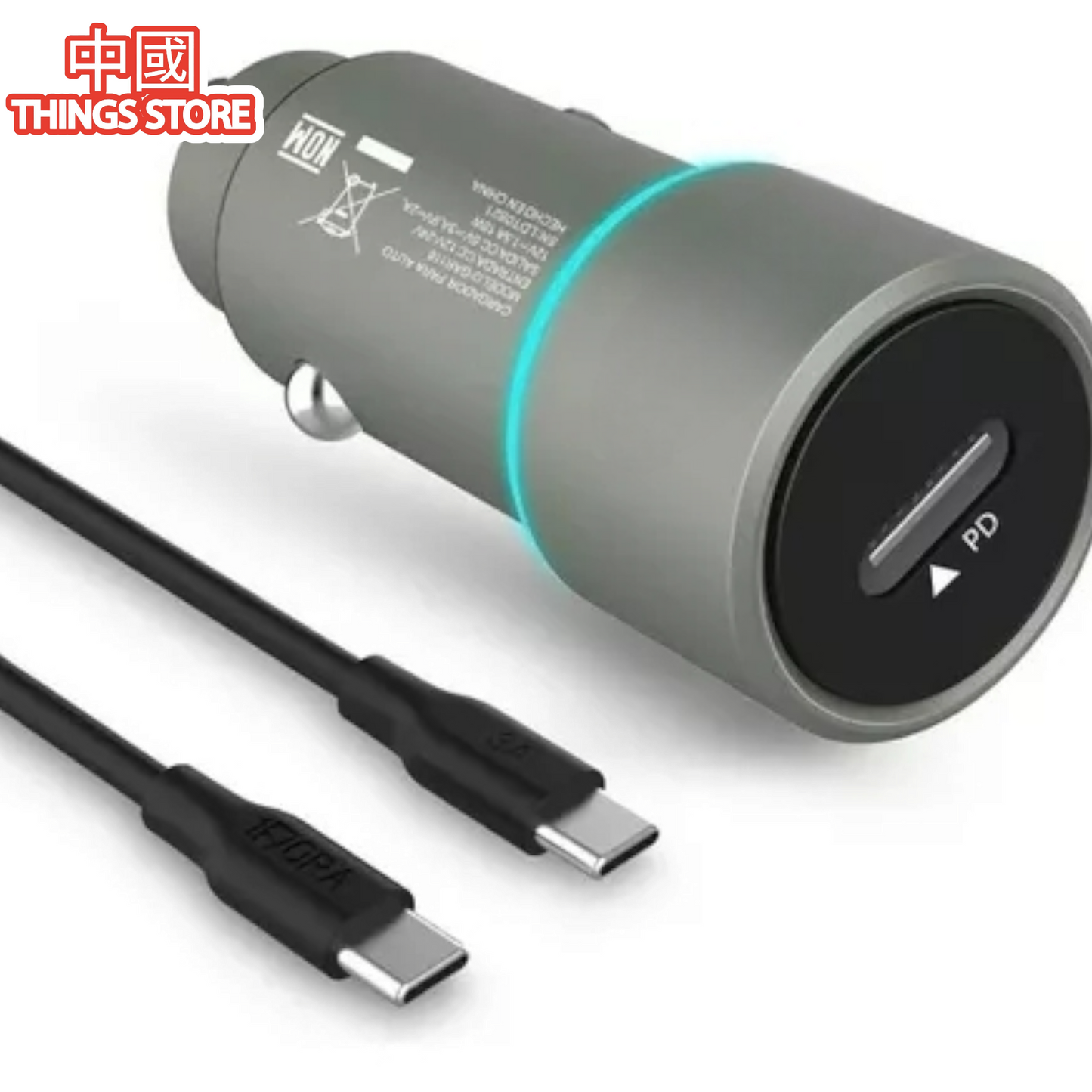 Combo cargador para auto de tipo C a C