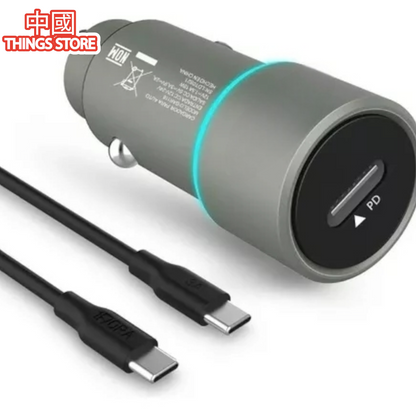 Combo cargador para auto de tipo C a C