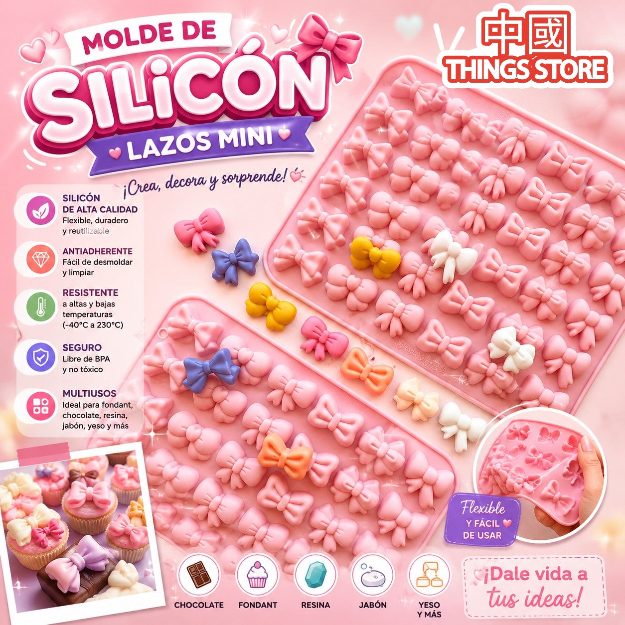 Molde de silicón 🌸
