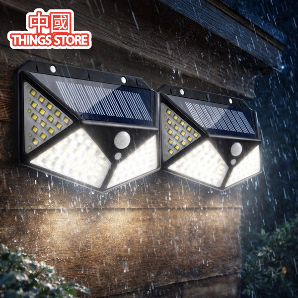 Lámpara solar exagonal