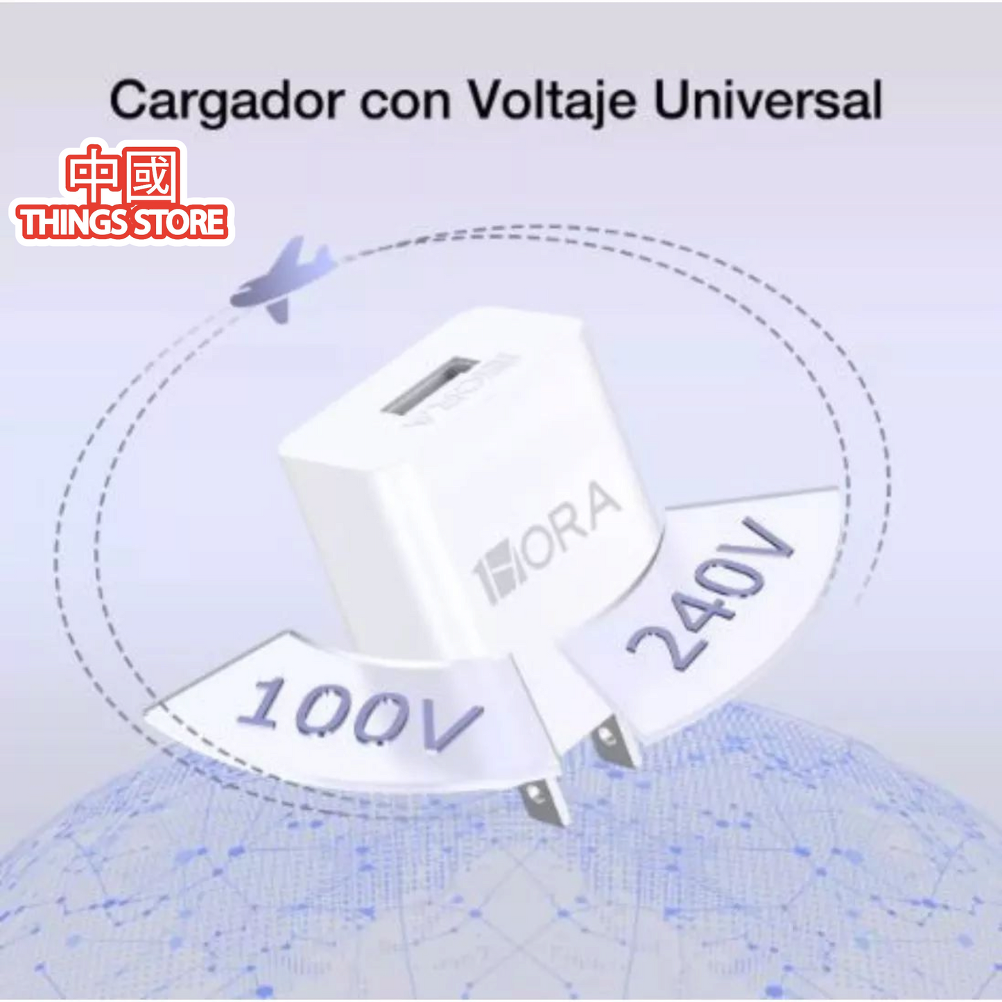 Cargador completo tipo C blanco promoción 3X2