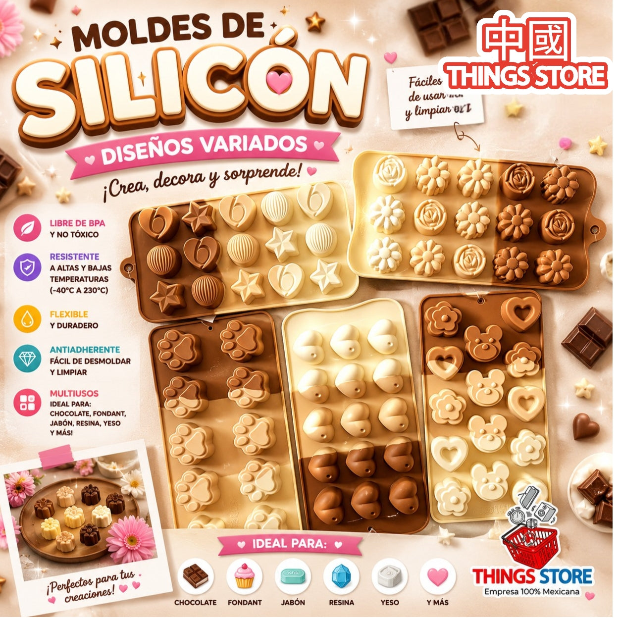 Molde de silicón ✨️