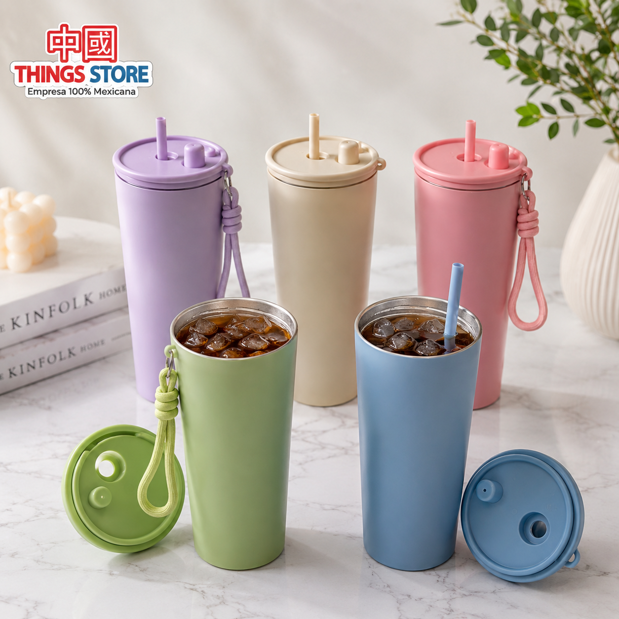Vaso liso metálico de 710ml
