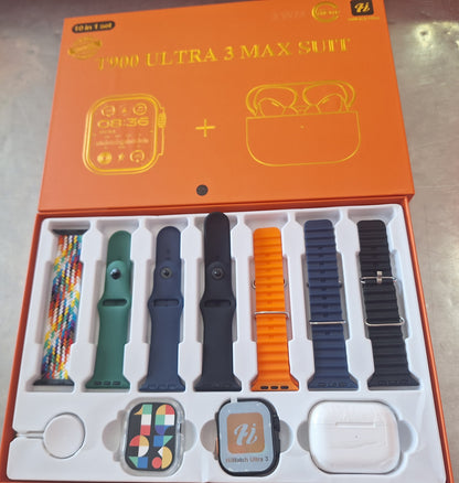 SmartWatch T900 suit con 7 correas y audífonos