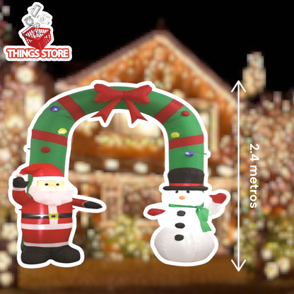 Arco navideño inflable