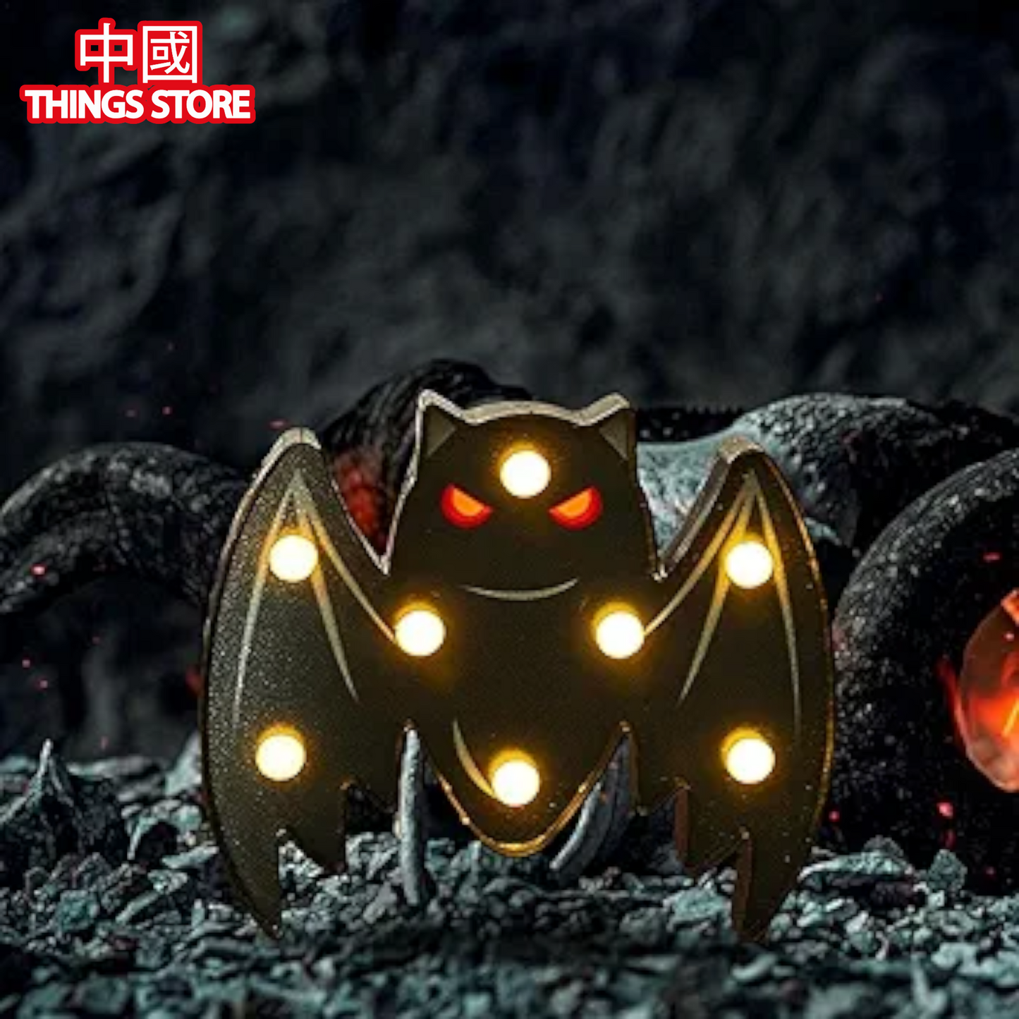 Lámpara en forma de murcielago