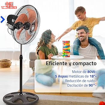 Ventilador de 5 aspas