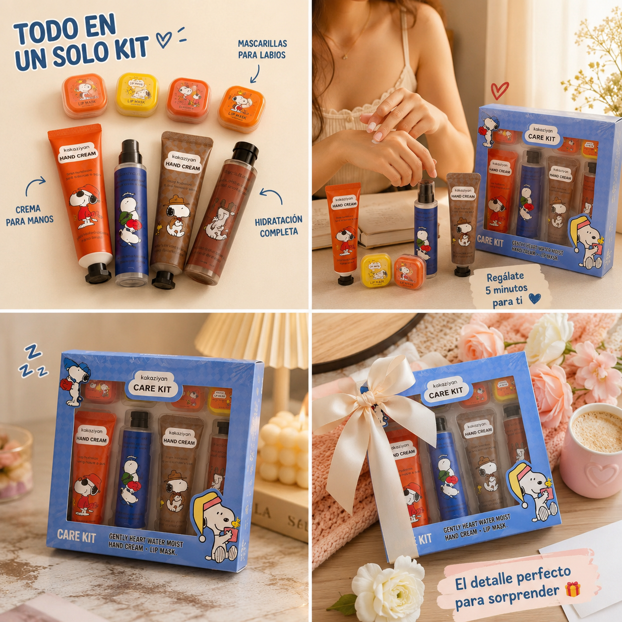 Kit de cuidado personal de snoopy 🐾