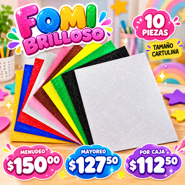 Foami brillos tamaño carta 💫