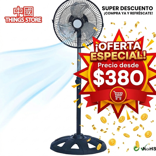 Ventilador de pedestal 10 pulgadas