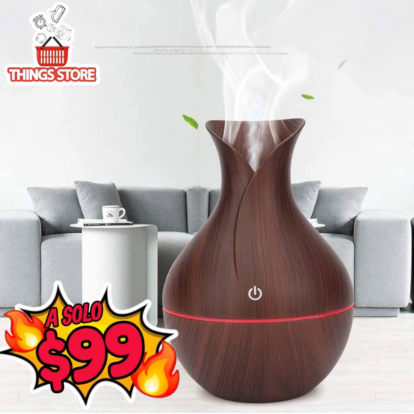 Humidificador curvo