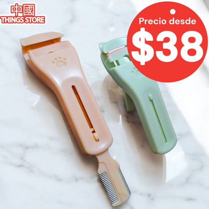 Cortador y enchinador para pestañas y cejas