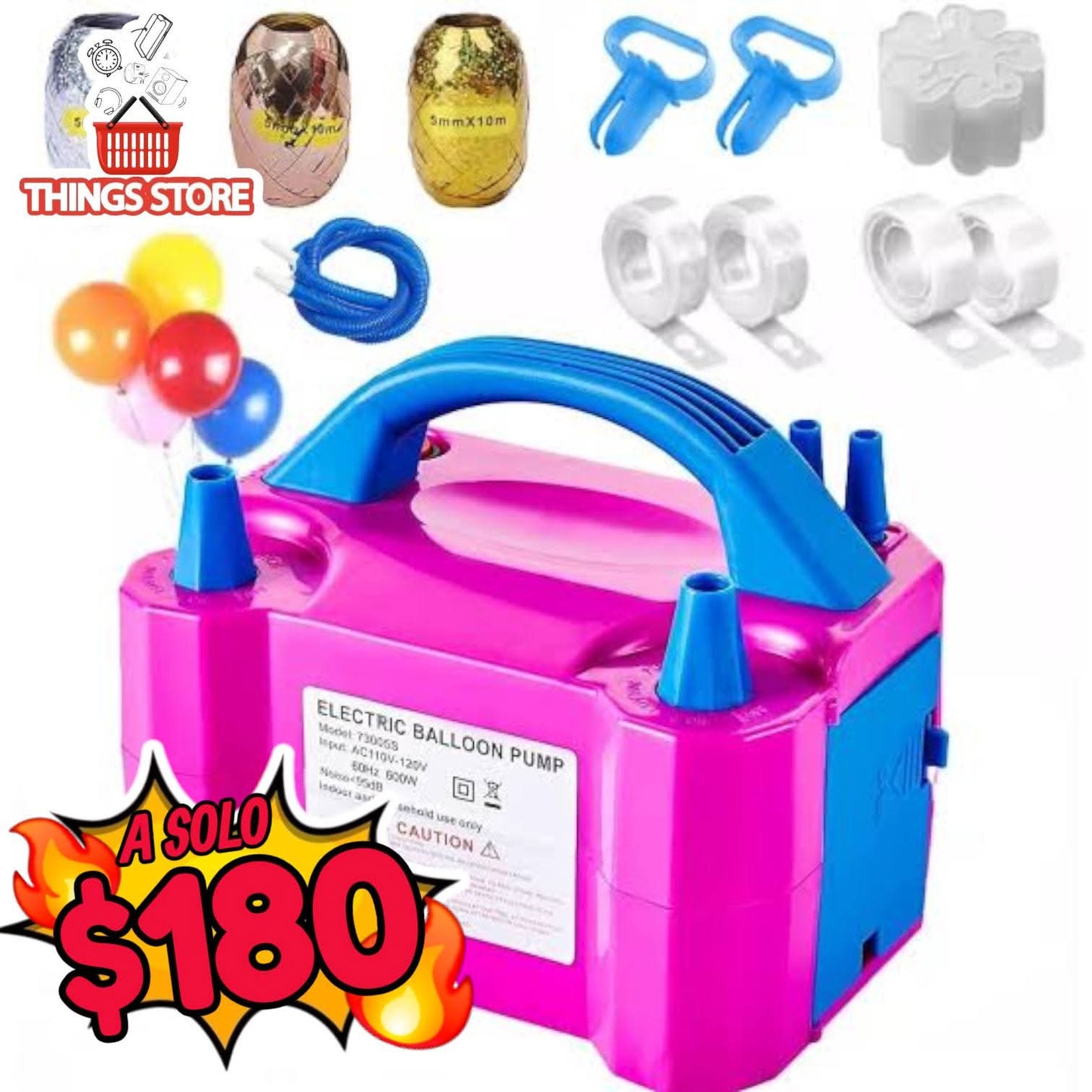 Maquina para inflar globos
