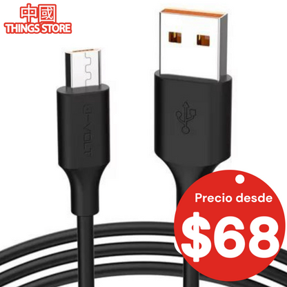 Cable 1m V8 blanco promoción 3X2