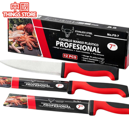 Cuchillo de mango de plástico