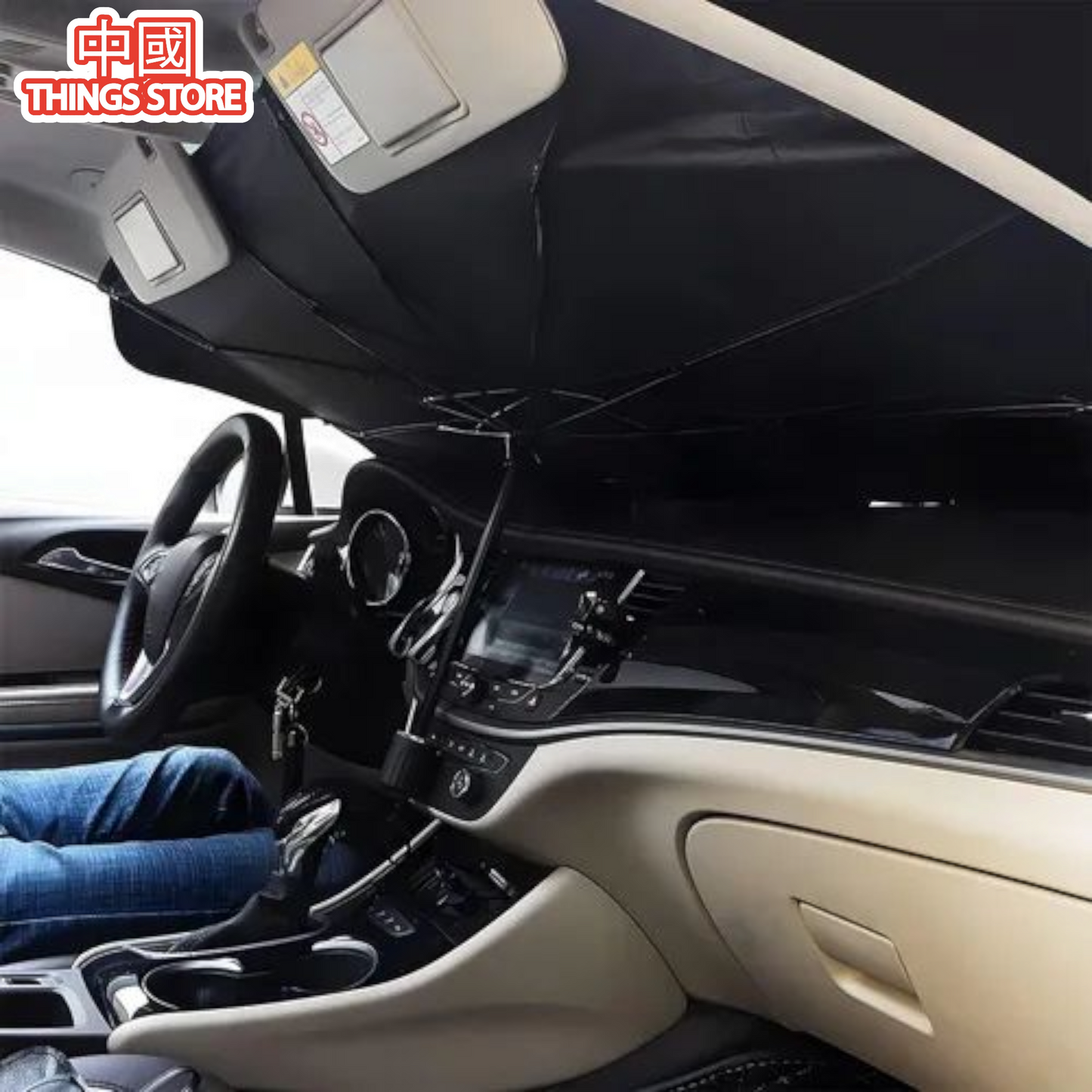 Cubre parabrisas con baston