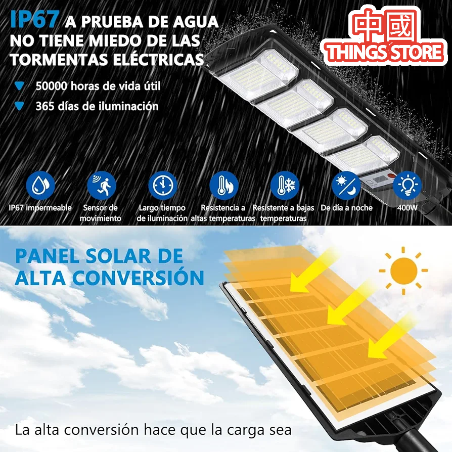 Lampara solar 1200w