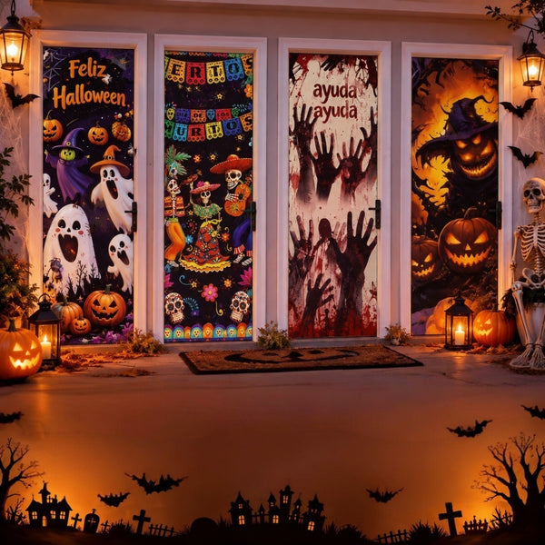Funda para puerta de haloween 🚪