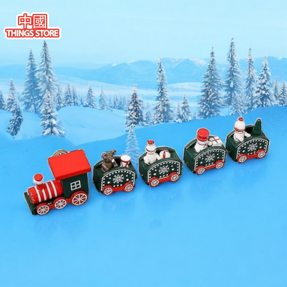 Tren decorativo navideño mini