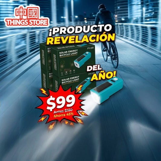 Lámpara solar de bici