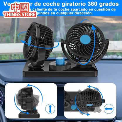 Ventilador de coche 2 en 1