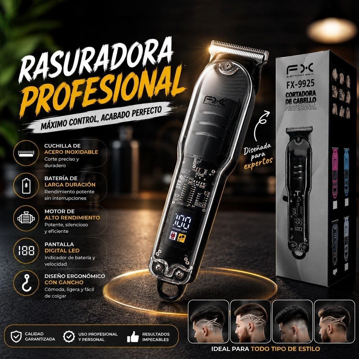 Rasuradora 4 cabezales 💇‍♂️
