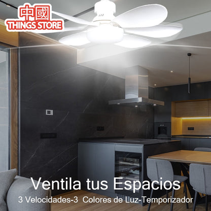 Foco ventilador con aspas