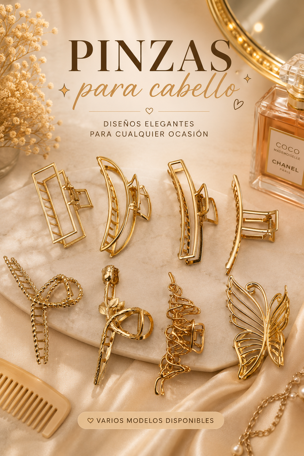 Pinza dorada grande ✨️