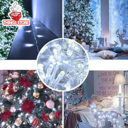 Serie blanca 100 luces 6m