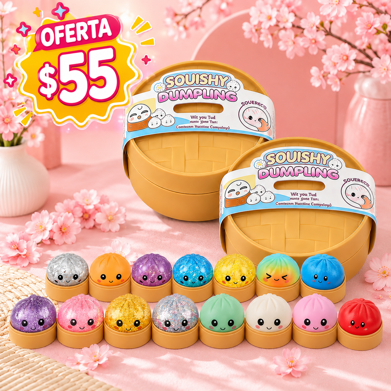 Dumpling squishys 8.5cm 🫓