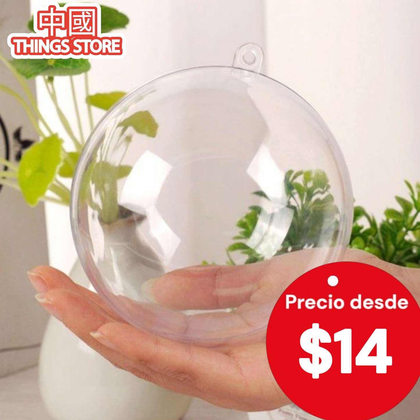 Esfera rellenable 8cm