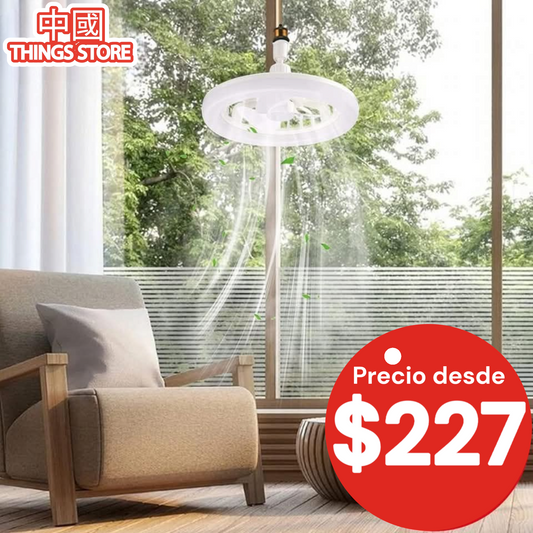 Foco ventilador con control remoto