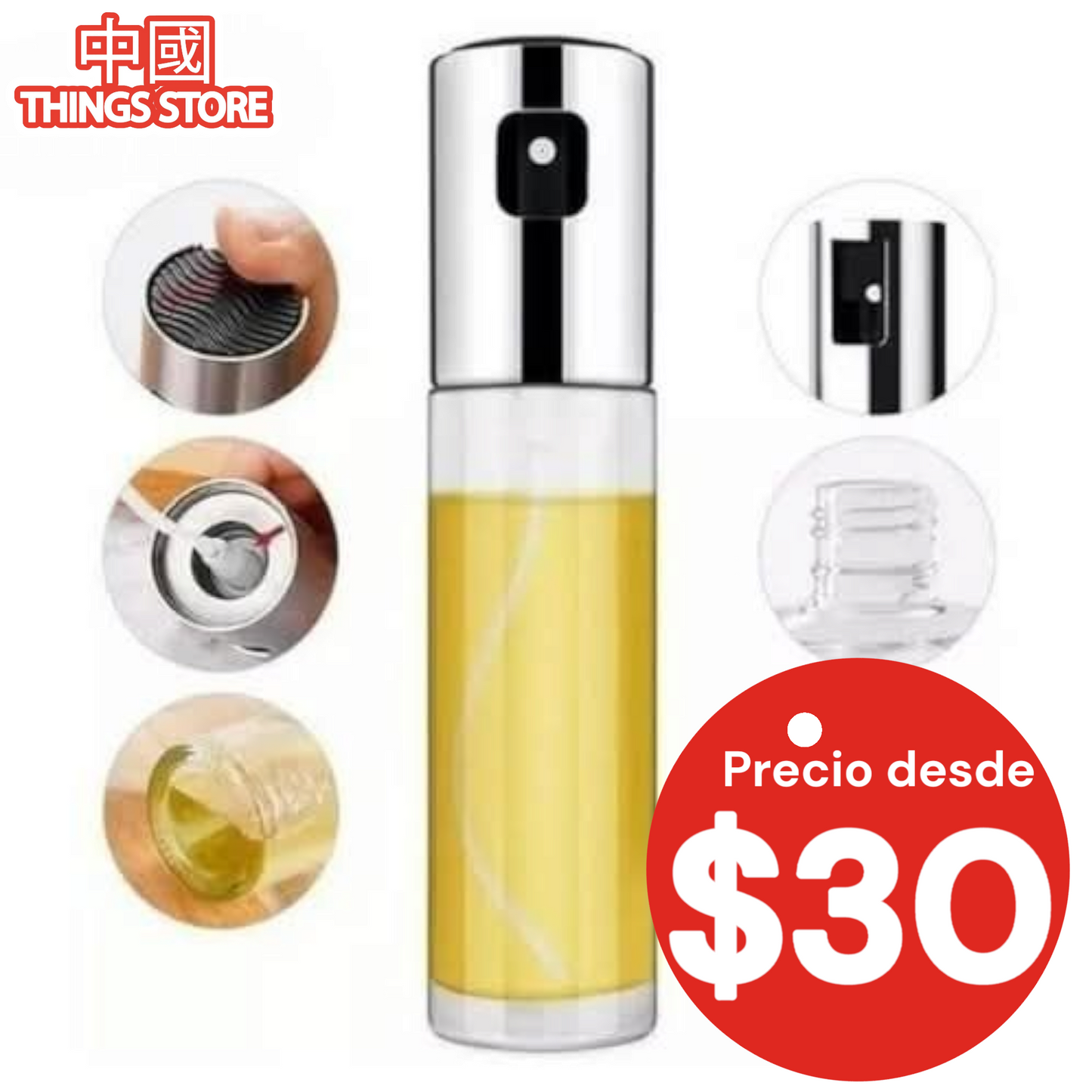 Aceitera spray para aceite o vinagre