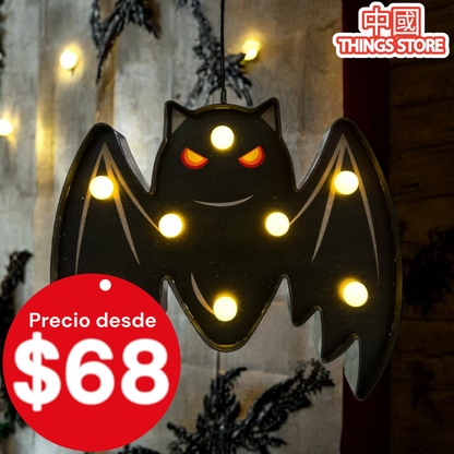 Lámpara en forma de murcielago