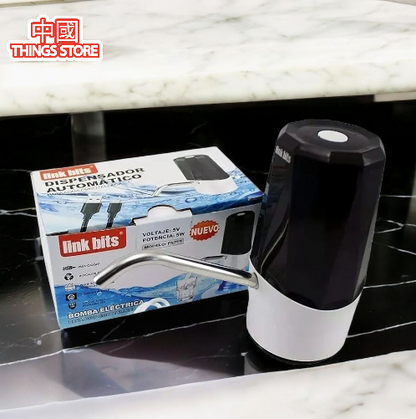 Dispensador de agua eléctrico recargable negro