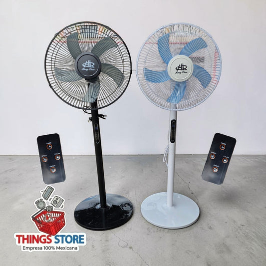 Ventilador de 5 aspas con control