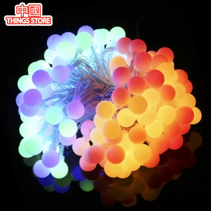 Seria de luz en bola 10metros