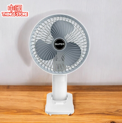 Ventilador de mano con pinza