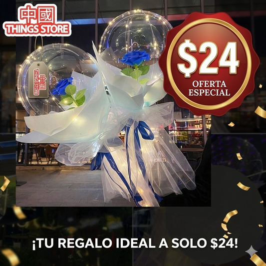 Globo con rosa