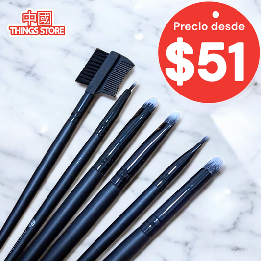 Kit 6 brochas para maquillaje